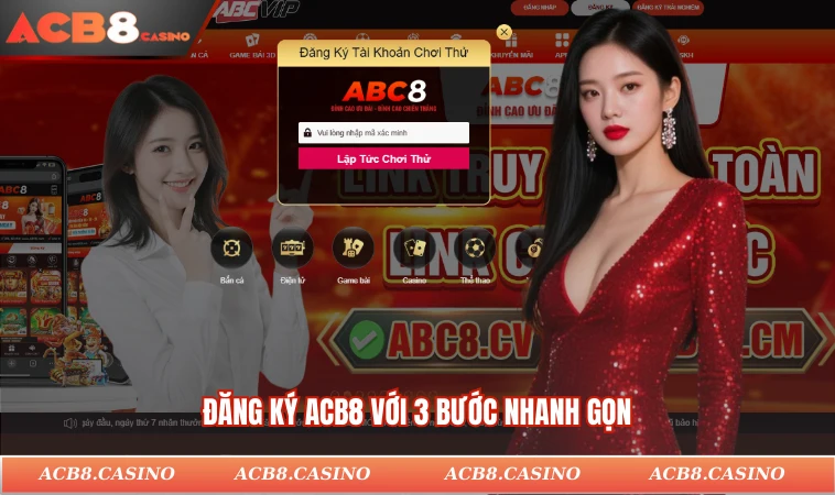 Đăng ký ACB8 với 3 bước nhanh gọn