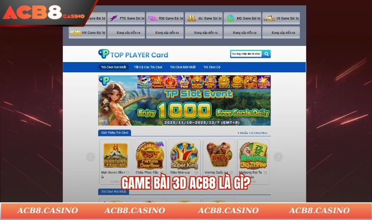 Game bài 3D ACB8 là gì?